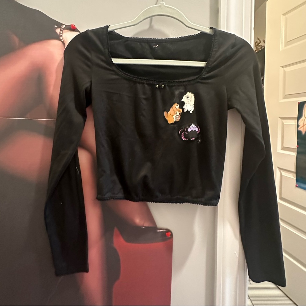 DIY little mermaid and random lady and the tramp characters crop top - Picture 11 of 17